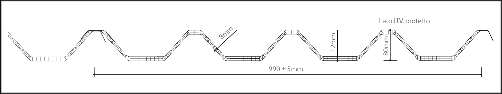 Sistema Modulare Alveolare Grecato 8-12mm